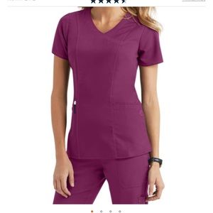 Purple Label Healing hands scrub top and bottom